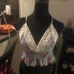 SHEIN crop top floral